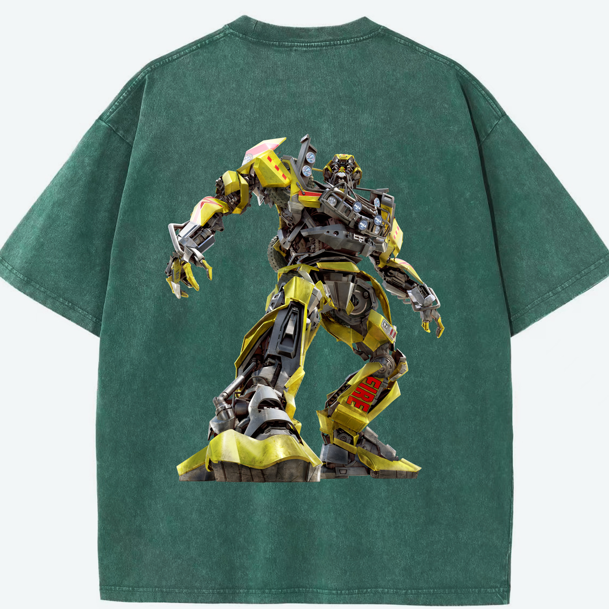 （画像用）  綿100% ヴィンテージ風 半袖Tシャツ（背面プリント）
